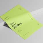 Free Flyer Mockup On Clean background