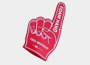 Free Foam Hand Mockup 3 PSD Set