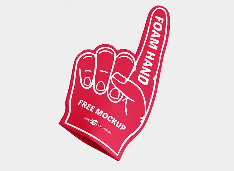 Free Foam Hand Mockup 3 PSD Set