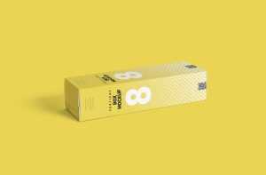 Free Foil Paper Box Package Mockup