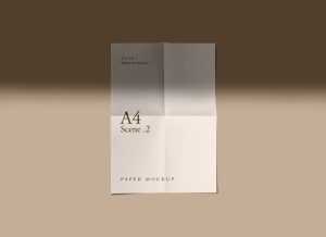 Free Folded Paper Mockup Set with Shadow Overlay - Free PSD Mockups | PsFiles