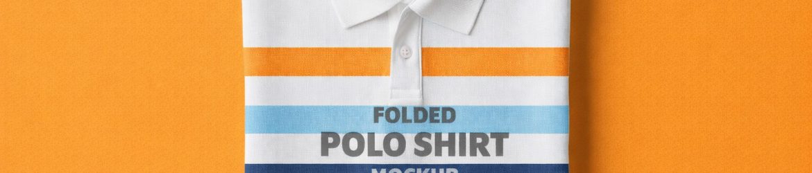 Free Folded Polo Shirt Mockup PSD – Realistic Apparel Branding