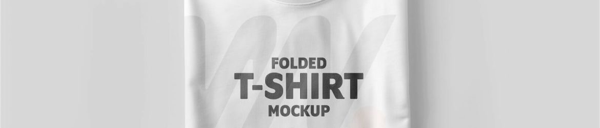 Free Folded T-Shirt Mockup PSD Free Folded T-Shirt Mockup PSD