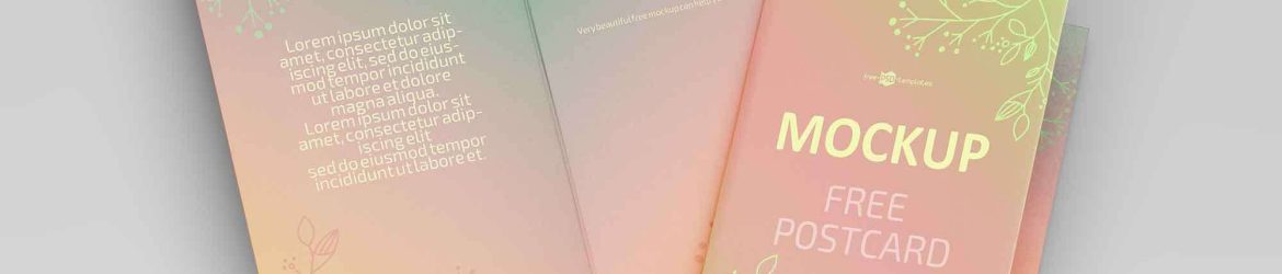 Free Folding Wedding Card Mockups 2 PSD set