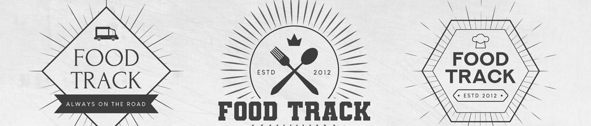 Free Food Track Logo Templates PSD + Ai files