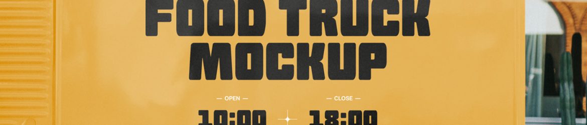 Free Food Truck Mockup Free Food Truck Mockup
