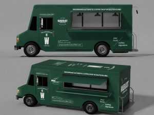 Free Food Truck / Van Mockup PSD 2 Set – Realistic Branding