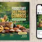 Free Foodstuff Sale Promo Combos Instagram Post Design PSD Template