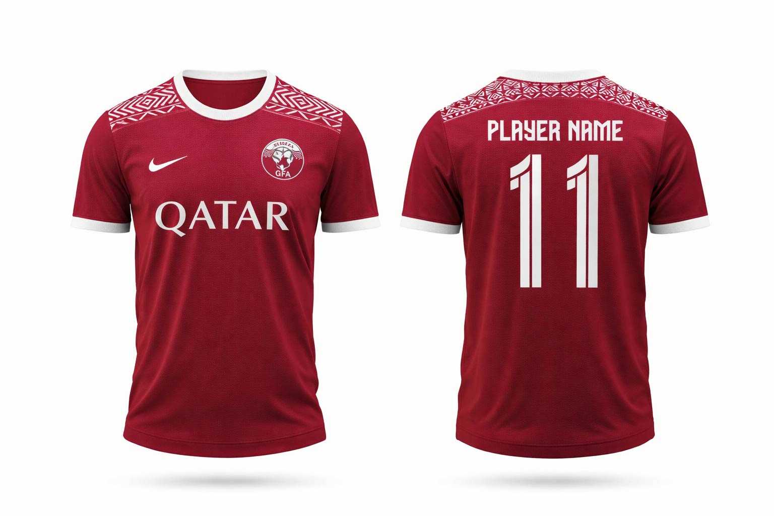 Free Football Jersey Mockup PSD – Front & Back View Design
