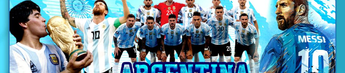 Free Football World Cup Argentina Team Social Media Banner Design PSD