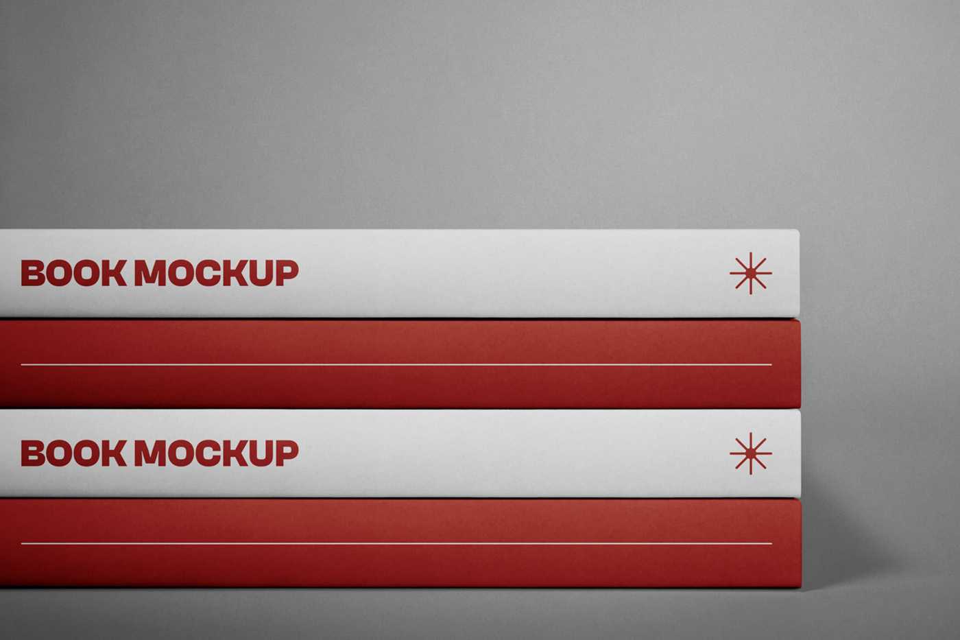 Free Four Book Mockups