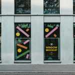 Free Four Front View Window Mockups