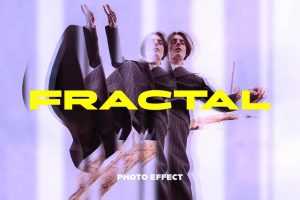 Free Fractal Mirror Photo Effect PSD