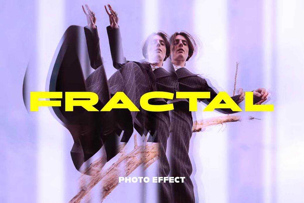 Free Fractal Mirror Photo Effect PSD