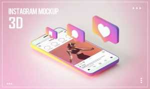 Free Free 3D Instagram Feed Mockup PSD PSD - Free Photoshop PsFiles
