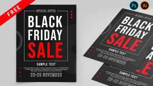 Free Free Black Friday Sale Flyer Template in PSD + Vector