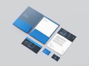 Free Free Branding Stationery Mockup 6 PSD Set
