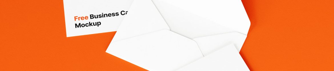 Free Free Business Cards with Envelope Mockups PSD