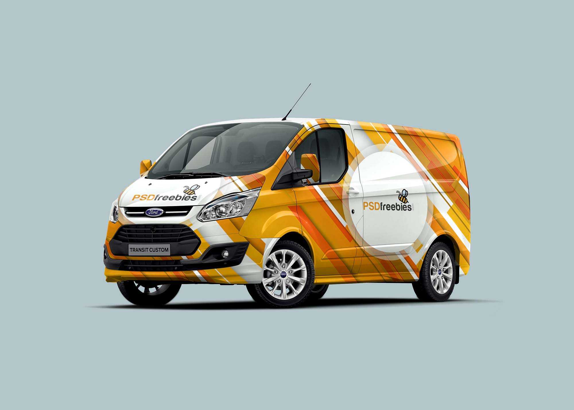 Free Free Ford Van Mockup Vehicle Sign Branding