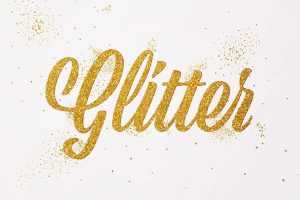 Free Free Gold Glitter Text Effect PSD