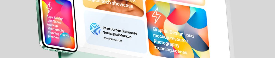 Free Free iMac & iPhone Pro Responsive Website Mockup PSD PSD