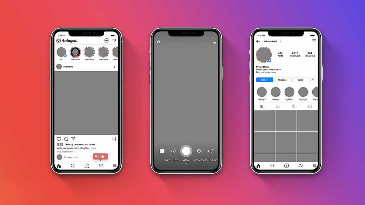 Free Free Instagram 2019 Mockup Kit PSD Set