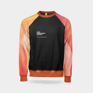 Free Free Men's Sweatshirt Mockup PSD