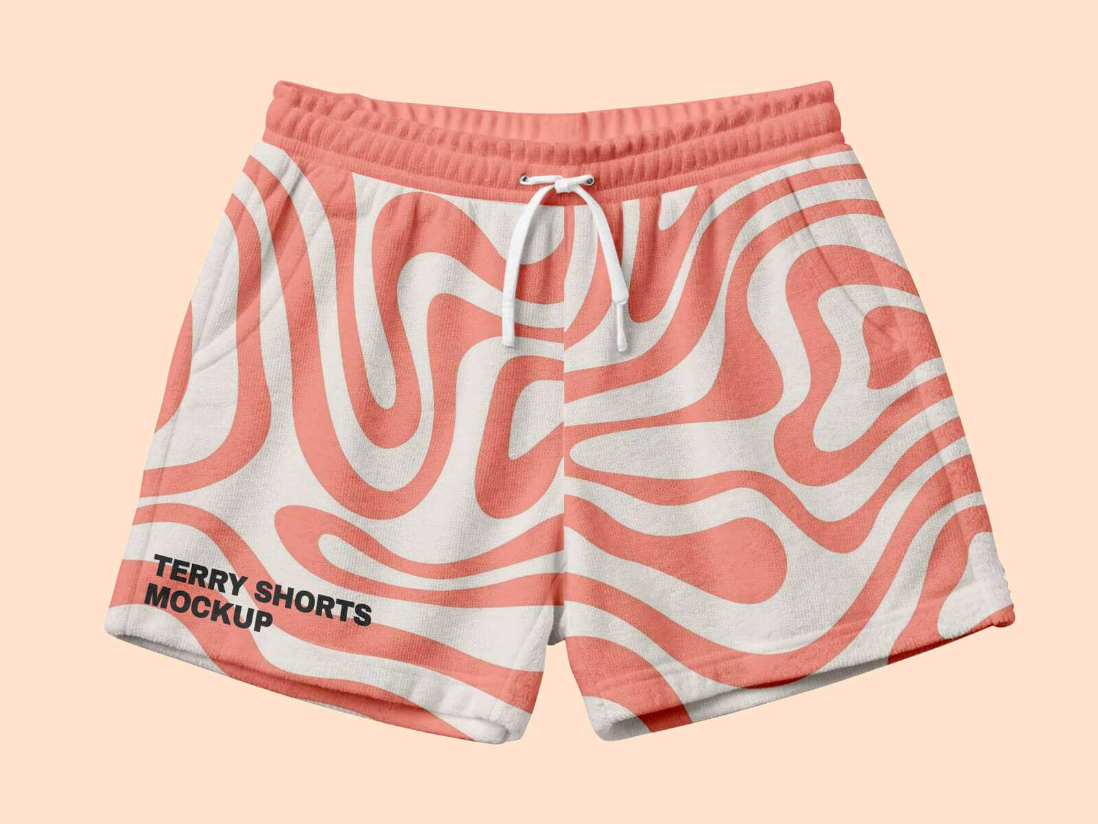 Free Free Men’s Terry Shorts Mockup PSD