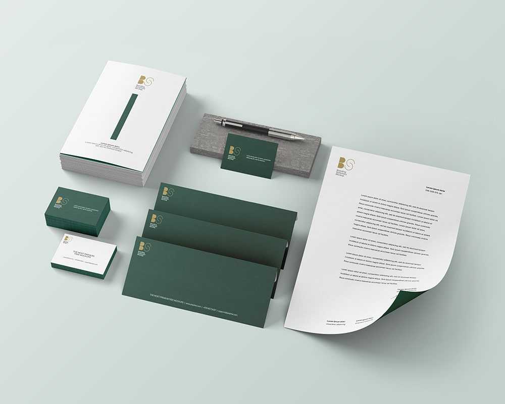 Free Free Modern Branding Stationery Scene Mockup PSD