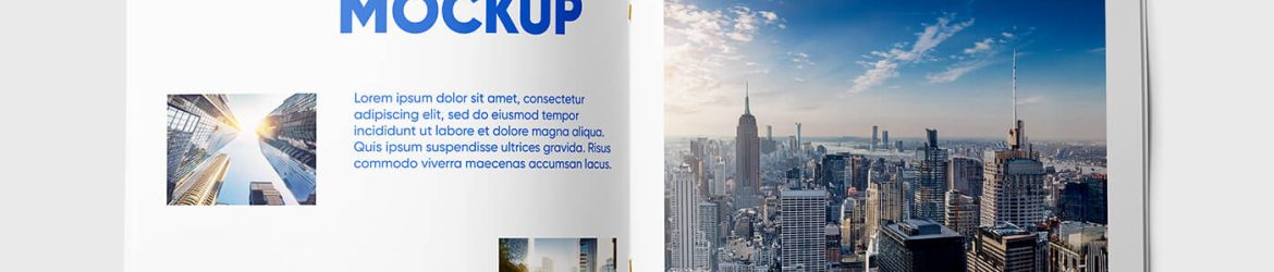 Free Free Open Square Magazine Mockup PSD PSD