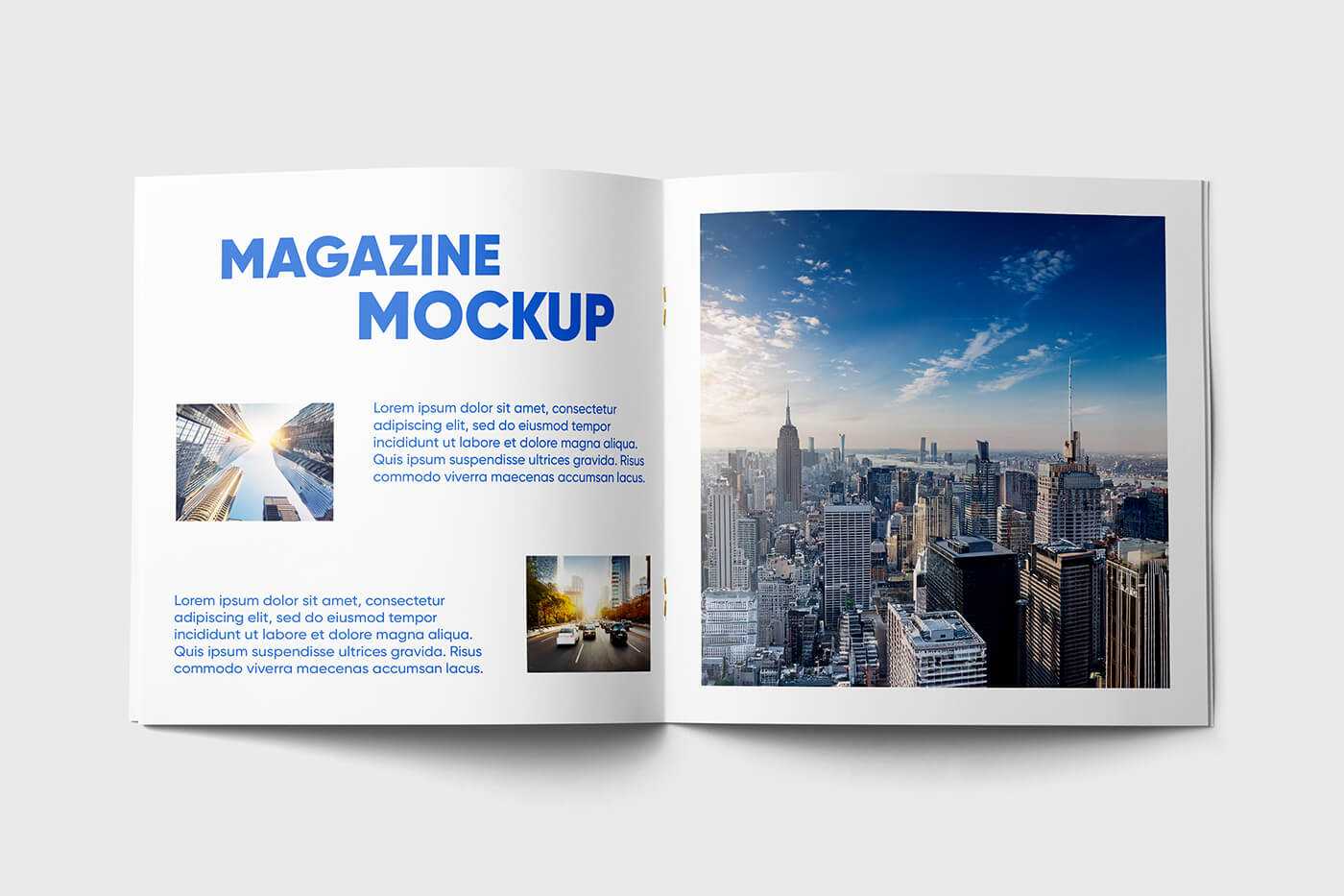Free Free Open Square Magazine Mockup PSD PSD