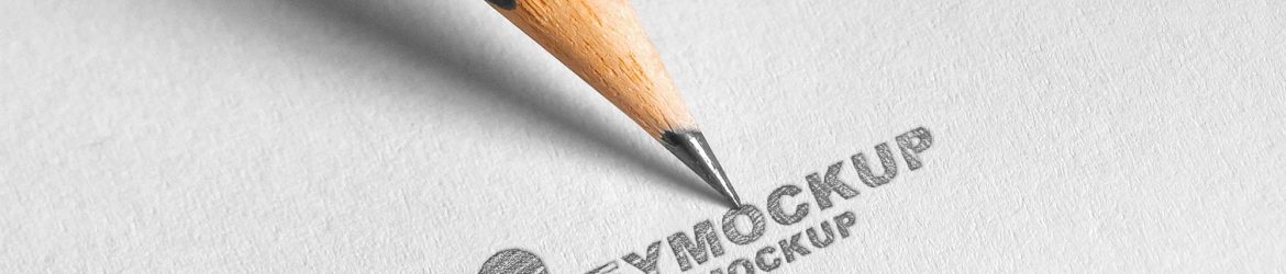 Free Free Pencil Sketch Logo Mockup PSD