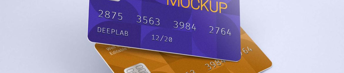 Free Free Plastic Credit Card Mockup PSD