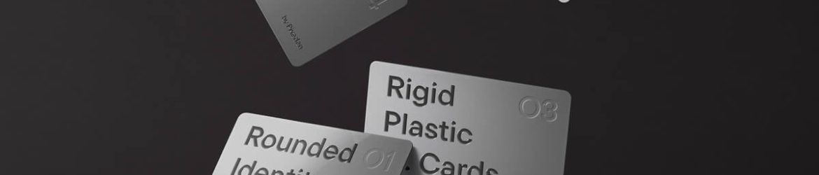 Free Free Plastic Rounded Corner Credit Cards / Identity Card Mockup PSD