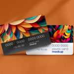 Free Free Realistic 2 Plastic Cards Mockup PSD