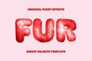 Free Free Soft Furry Text Effect PSD - Best Free Photoshop Files