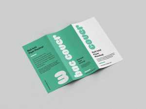 Free Free Trifold Brochure Mockup PSD – A4 Three Fold Flyer Mockup Set (6 Angles Download) - Free Photoshop Files