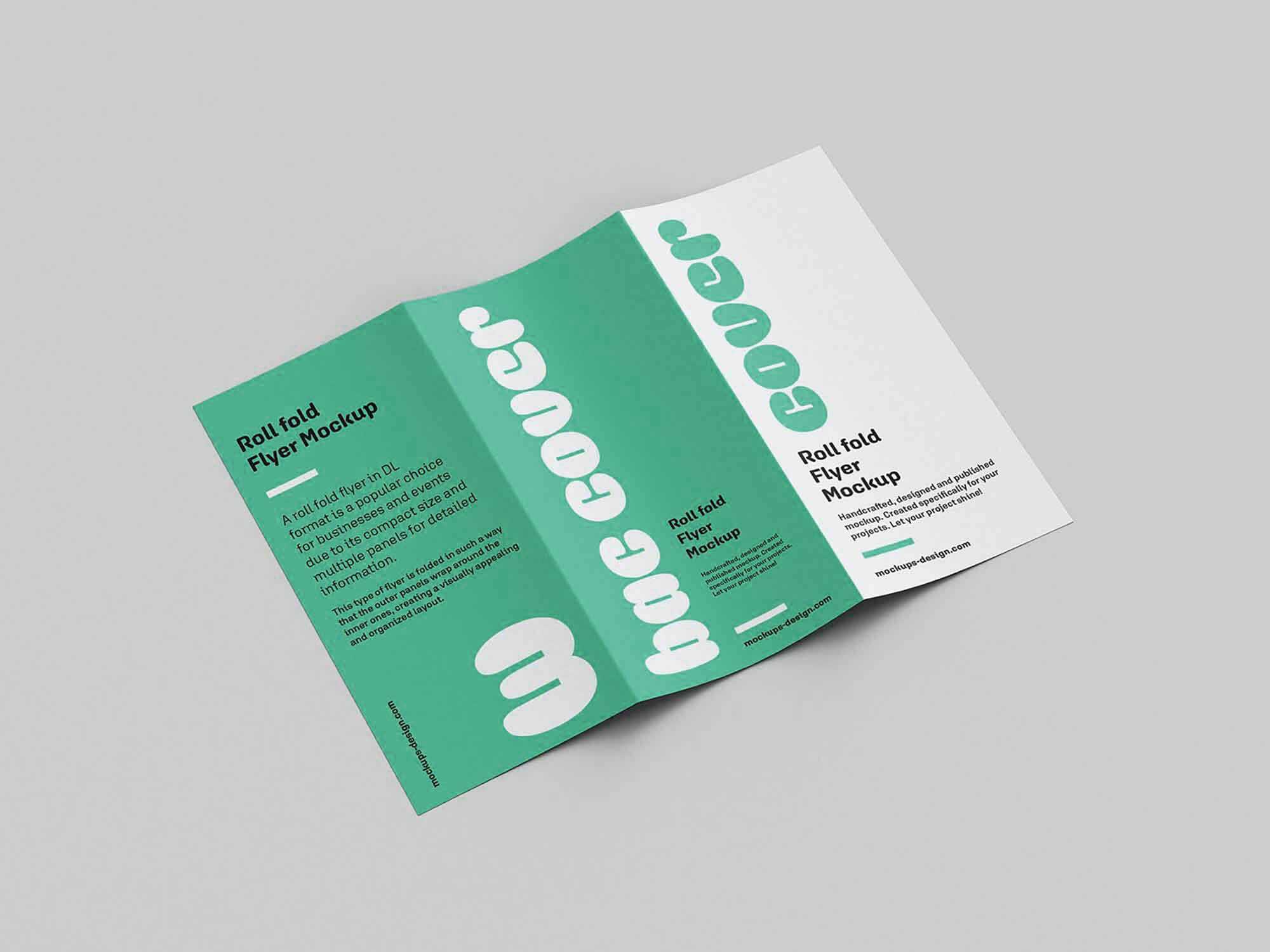 Free Free Trifold Brochure Mockup PSD – A4 Three Fold Flyer Mockup Set (6 Angles Download) - Free Photoshop Files