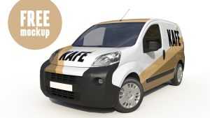 Free Free Van Mockup Vehicle Sticker Signage