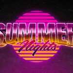 Free Free Vivid Retrowave Text Effect PSD