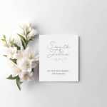 Free Free Wedding Invitation Card Mockup PSD top view PSD
