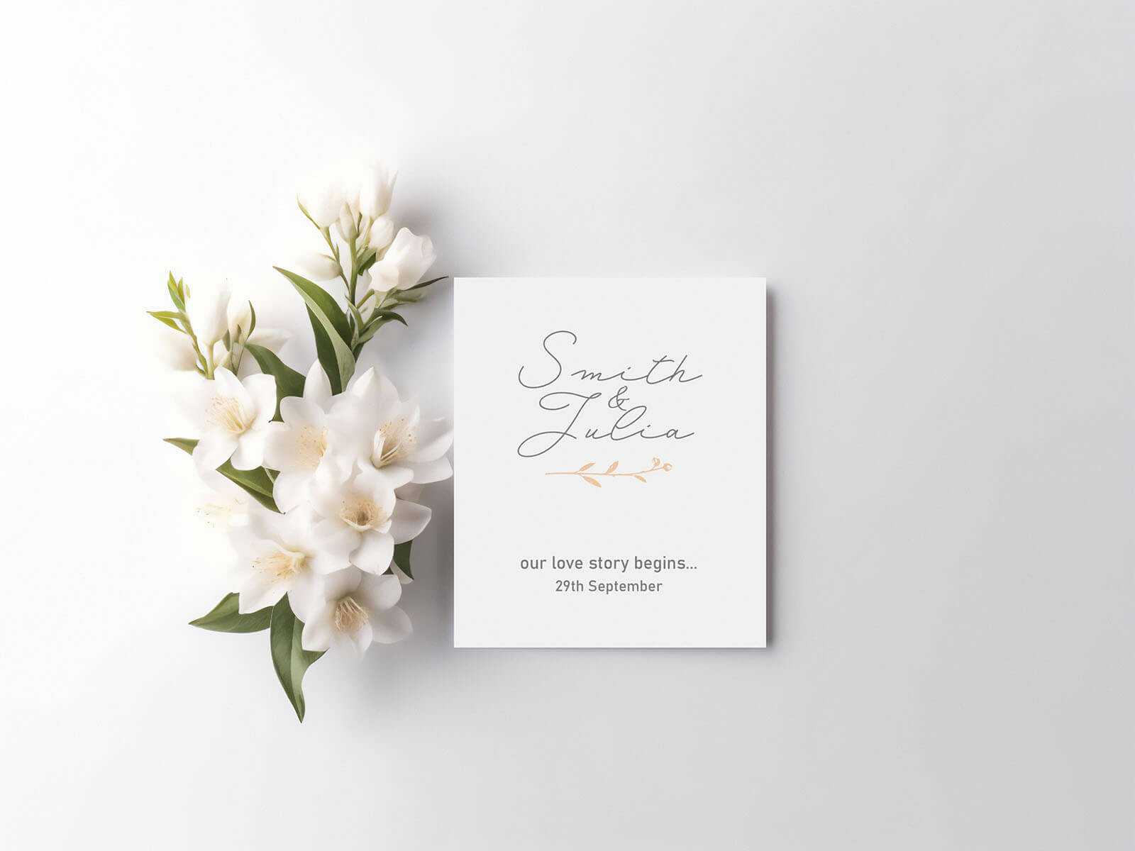 Free Free Wedding Invitation Card Mockup PSD top view PSD