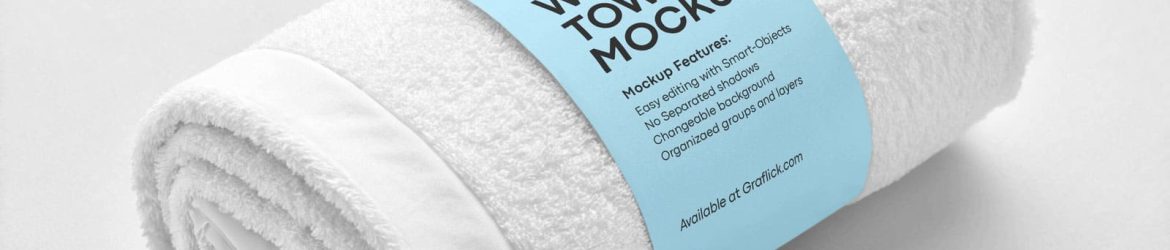 Free Free White Towel Mockup PSD