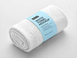 Free Free White Towel Mockup PSD