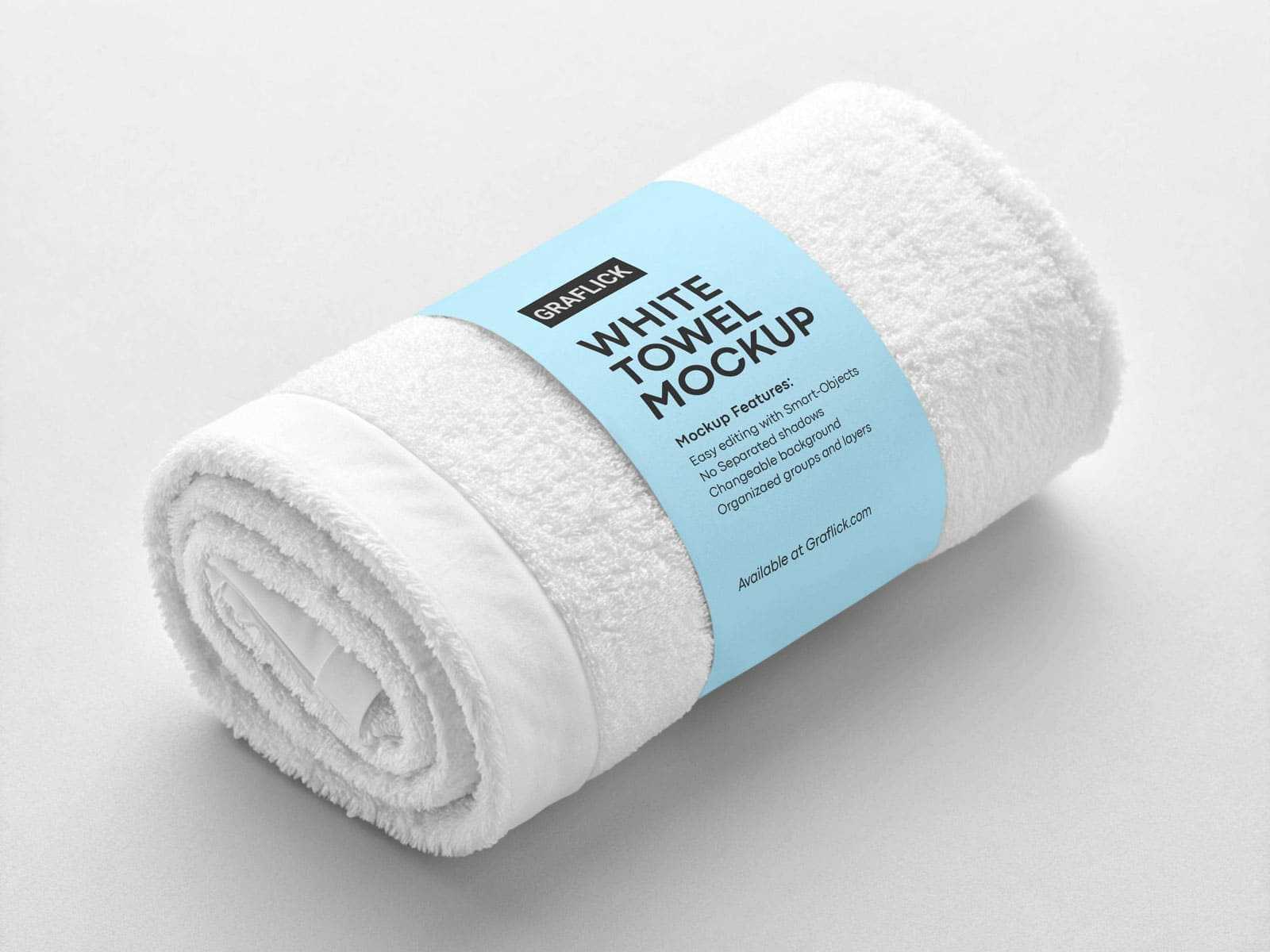 Free Free White Towel Mockup PSD