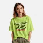 Free Free Woman Wearing Oversized T-Shirt Mockup