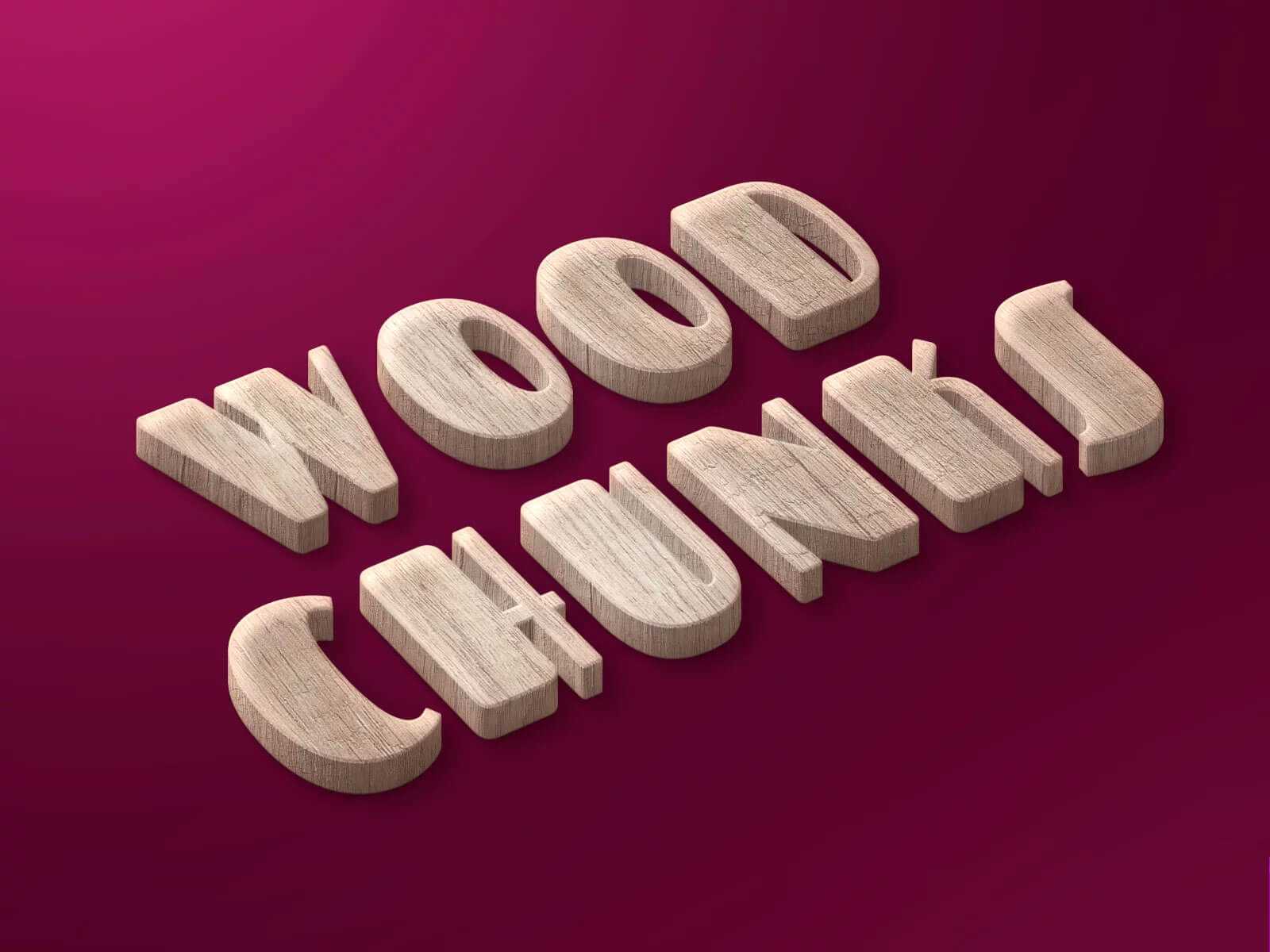 Free Free Wood Chunks Style Text and Logo PSD Mockup