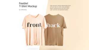 Free Front and Back T-Shirt Mockup