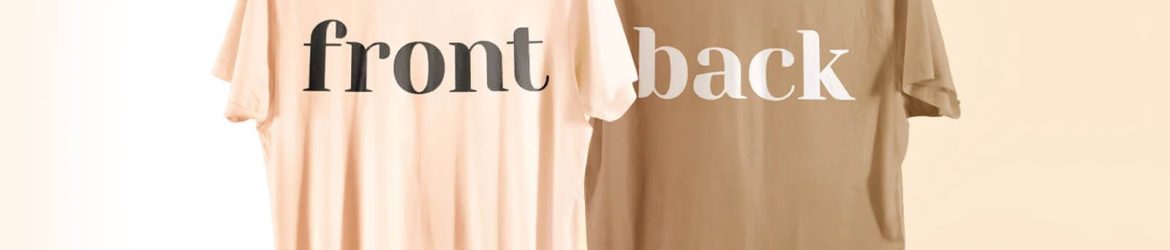 Free Front Back TShirt Mockup PSD Template Download