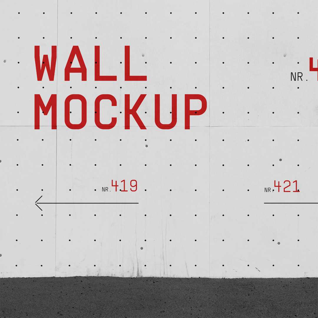 Free Front Street Wall Mockup